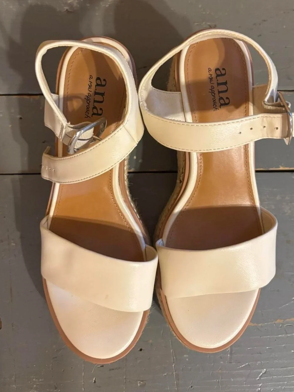 Women’s Cream Sandals - Wedges